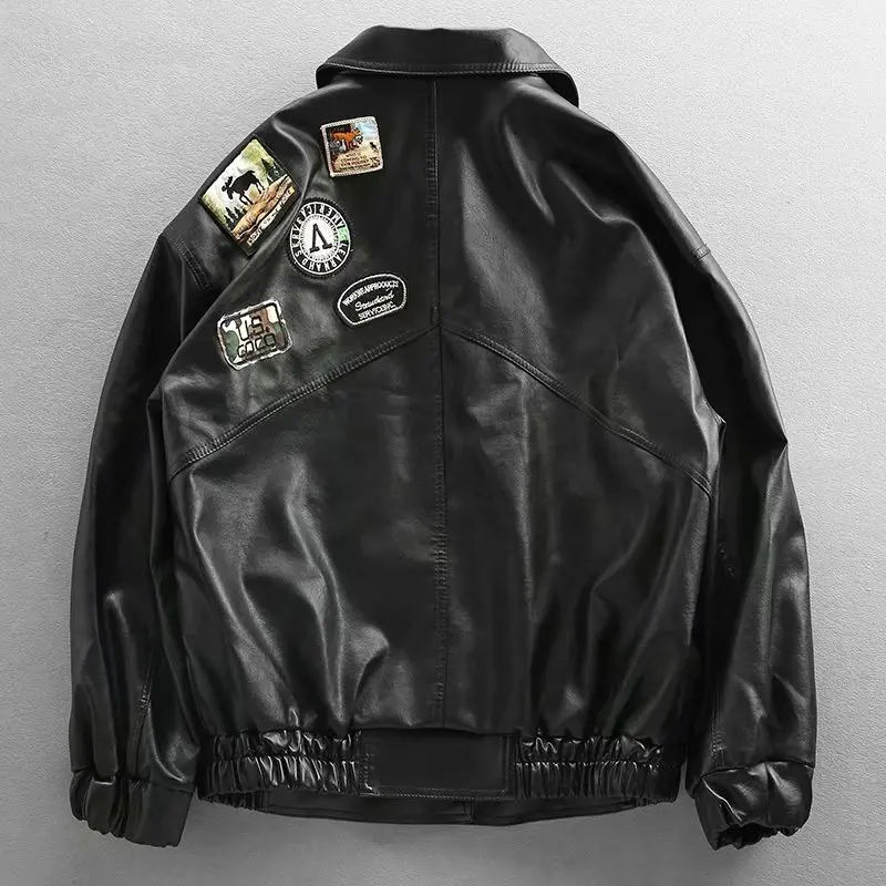 ARENS Мужская кожаная куртка из синтетической искусственной кожи, мотоциклетная куртка в стиле хип-хоп, Утепление, мужские байкерские куртки-бомберы, Уличная одежда