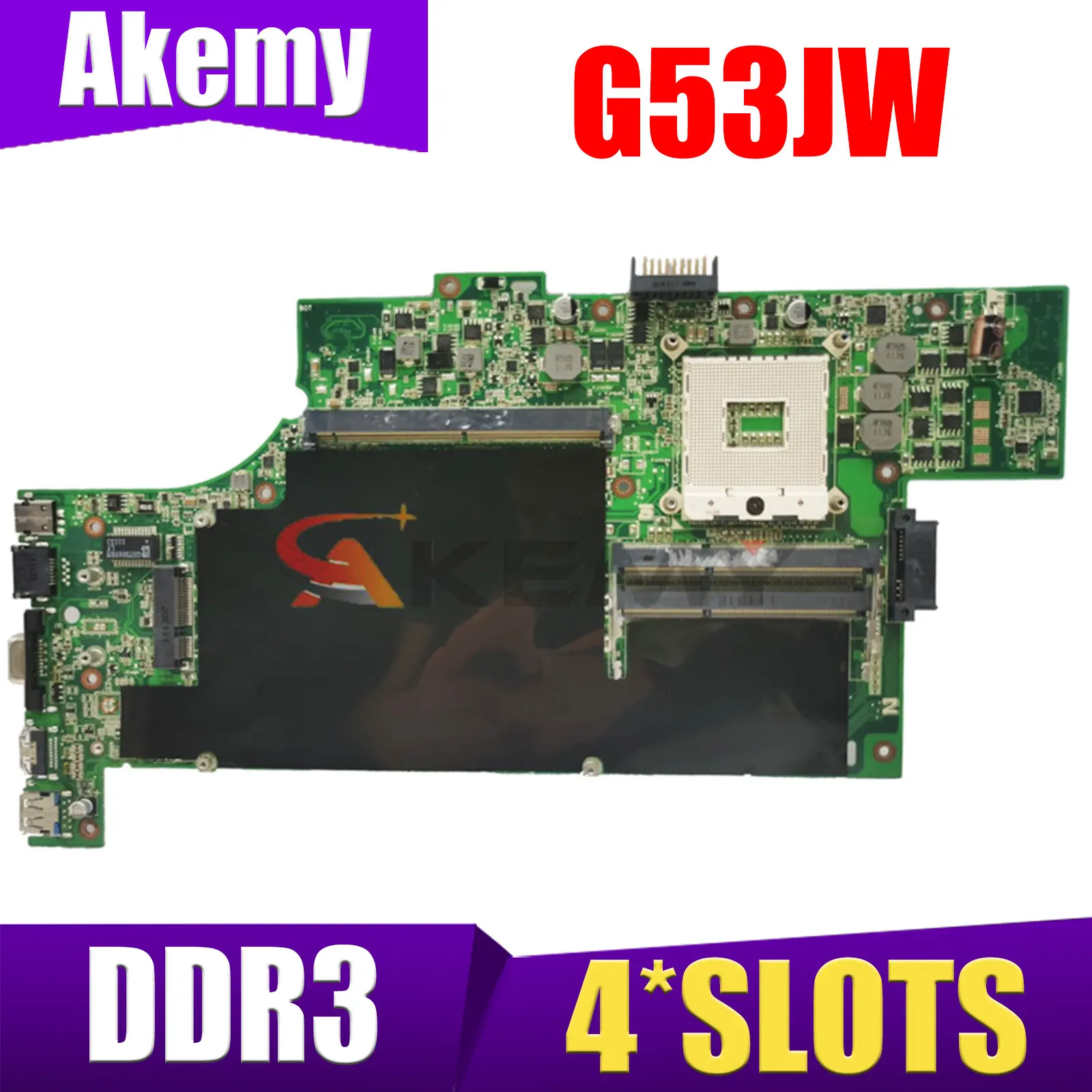 G53JW Материнская плата Для ноутбука ASUS G53JW G53J G53 Материнская плата Ноутбука DH55 PGA 989 DDR3 4 * СЛОТА Протестирована На 100% Работа