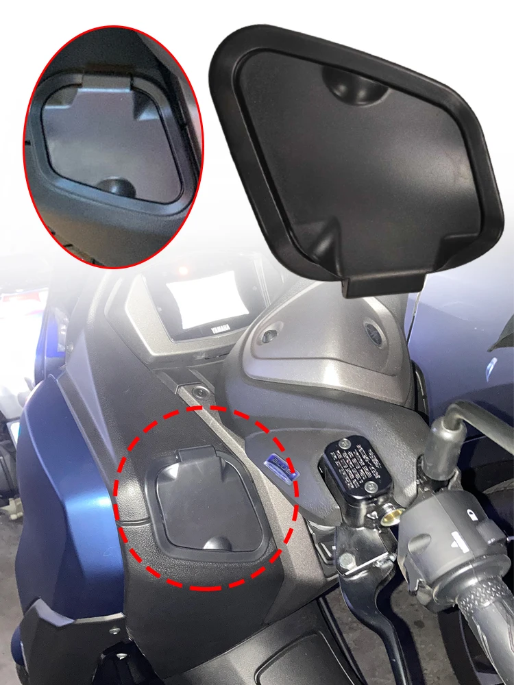 PP Чехол с боковым карманом для зарядного устройства Водонепроницаемая крышка Модифицированный ABS чехол с боковым карманом для мотоциклов, новые запчасти для Yamaha Nmax v2 2020-2021