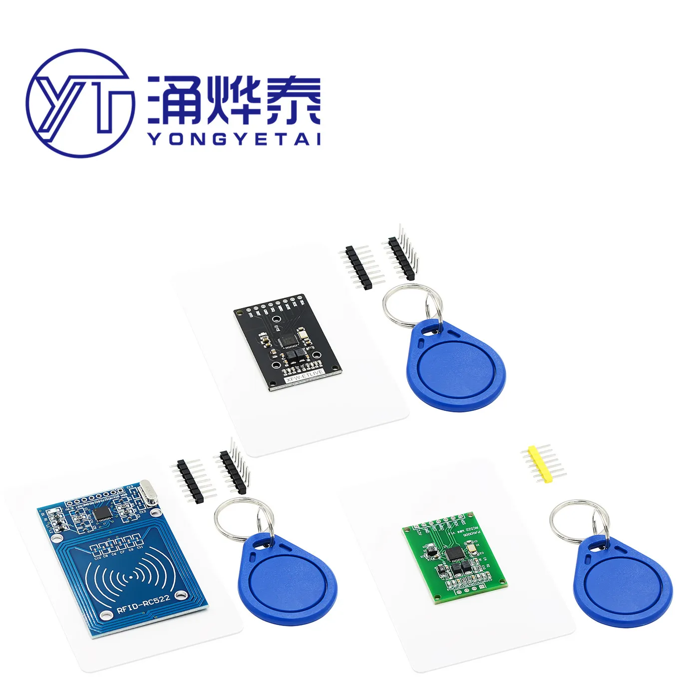 Модуль индукции радиочастотной IC-карты YYT MFRC-522 RC522 RFID для отправки брелка S50 Fudan card