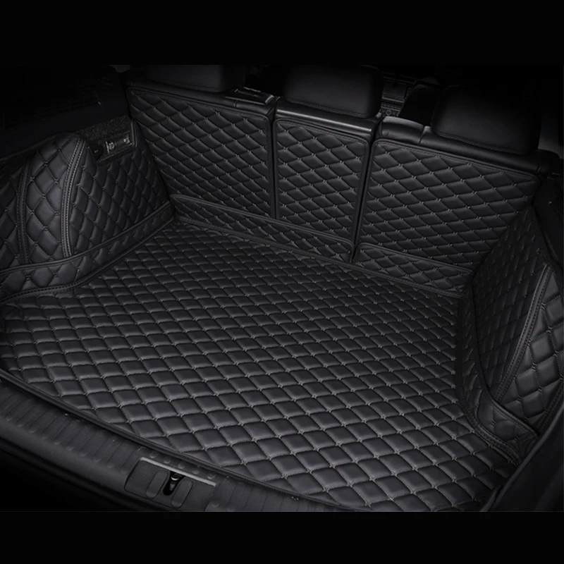 Прочный Изготовленный на Заказ Кожаный коврик для багажника автомобиля Mitsubishi Outlander 2013-2019 2020 2021 Аксессуары для автомобильных Ковров Syling Детали интерьера